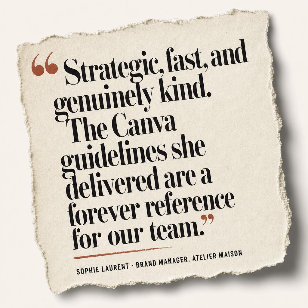 Pull quote from Sophie Laurent